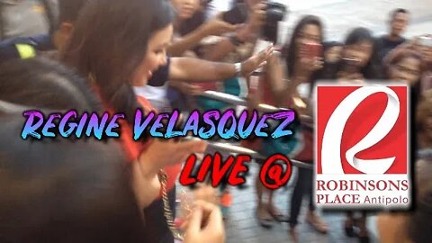 Regine Velasquez Live at Robinsons Place Antipolo (June 18, 2017)
