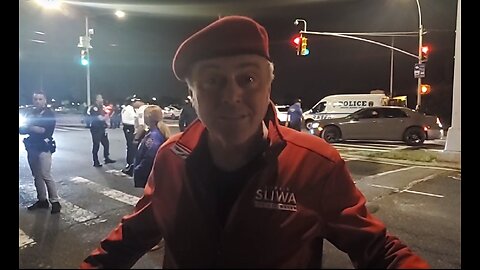Curtis Sliwa Protests with Staten Islanders Against Bus of Migrants