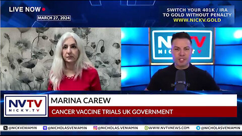 Marina Carew Discusses Cancer Vaccine Trials UK Gov. with Nicholas Veniamin