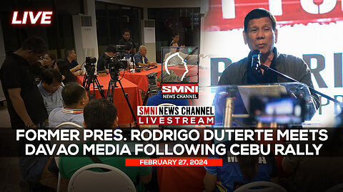LIVE: Former Pres. Rodrigo Duterte meets Davao Media following Cebu Rally | February 27, 2023