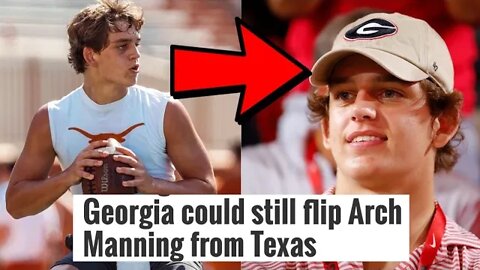 Arch Manning DRAMA | Georgia Could Steal Him From Texas, Peyton HATES Lane Kiffin?