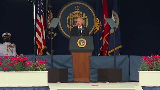 President Biden speaks at Navy commencement ceremony