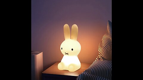 LED Bunny Night light Silicone Rabbit Touch Sensor lamp