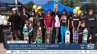 Giving away free skateboards