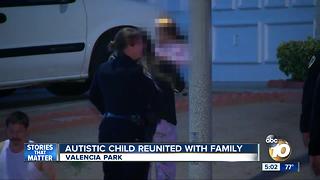 Autistic boy found wandering San Diego neighborhood