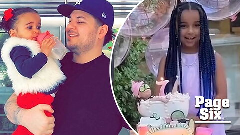 Rob Kardashian makes rare appearance in video from daughter Dream's birthday party