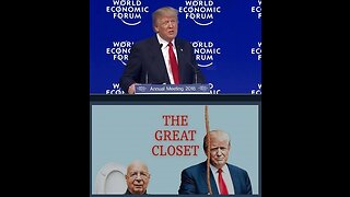 🇺🇸2018 President Trump declares war on WEF and #KlausSchwab #TheGreatCloset #MAGA