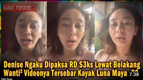 Denise Charleston ngaku di paksa RD hubungan badan lewat blakang, cemas videonya tersebar kaya bulan