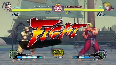 Ibuki vs Ken Street Fighter IV