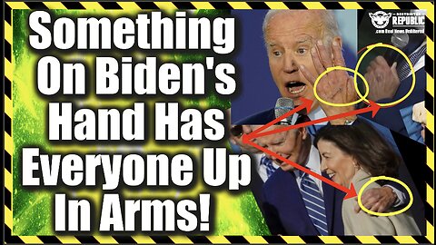 Something On Biden’s Hand Has Everyone Up In Arms!