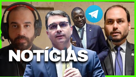 Carlos e Flávio Bolsonaro I Hélio Lopes I Telegram Notícias