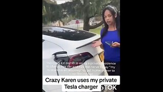 ELECTRIC CAR OWNER🔋🚘🔌🏠STEAL ELECTRICITY ON PRIVATE PROPERTY🏠🪫🚘💫