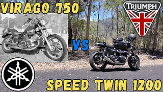 Triumph Speed Twin 1200 VS Yamaha Virago Xv750