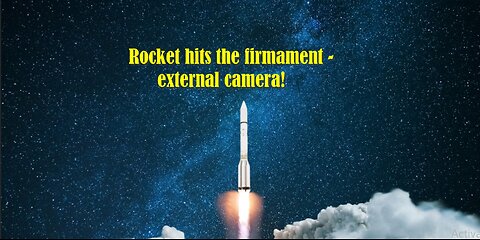 A RARE footage-external camera on rocket, flies high, then hits the firmament!