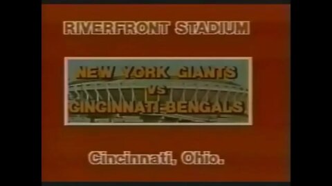 1977-11-27 New York Giants vs Cincinnati Bengals