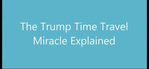 TRUMP TIME TRAVEL SERIES … by my dear friend JETSON WHITE 🚀🎬😉🕊️👍🏼