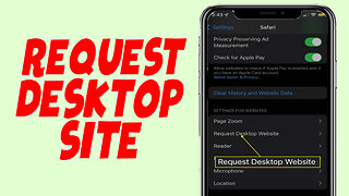 How To Request Desktop Site On iPhone