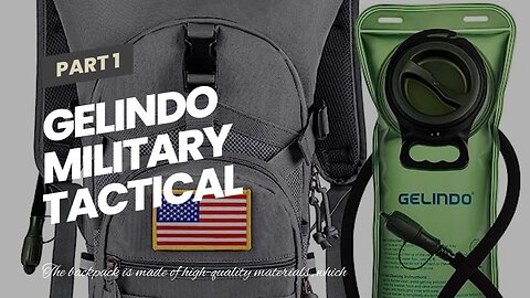 Gelindo Military Tactical Hydration Backpack with 2L Water Bladder Light Weight, MOLLE Tactical...