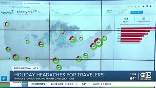 Winter storms forcing flight cancellations