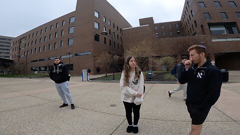 Univ at Buffalo: Despite High Winds & Cold, The Gospel Draws Students Great Conversation w A New Christian, Ministering to Two Humble Jews, Answering Catholics, The Angry Muslim Returns, A Great Day of Preaching, Now Off To New York City & Long Is