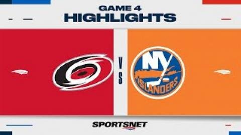 NHL Game 4 Highlights - Hurricanes vs. Islanders