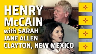 Henry McCain with Sarah Jane Allen, in Clayton, New Mexico