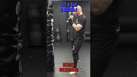 Heroes Training Center | Kickboxing & MMA "How To Double Up" Jab & Jab & Round 2 | #Shorts