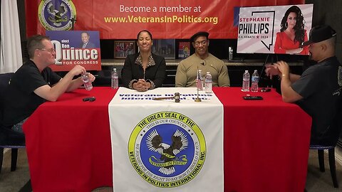 Ladonna and Michael Harris Financial Planner’s on the Veterans In Politics video Internet talk-show