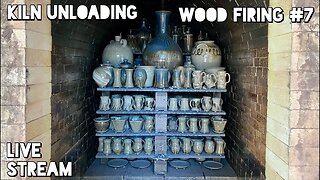 Kiln Unloading - Live Stream (wood firing #7)