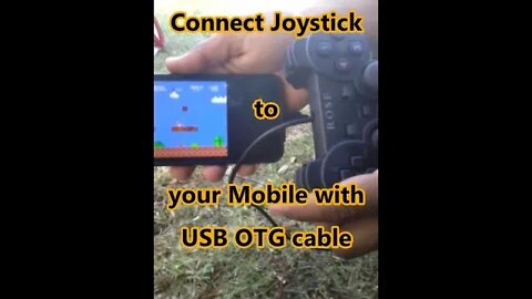Connect Joystick to Mobile Phone With USB OTG Cable