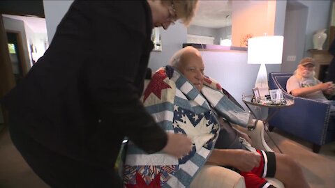 Covering our heroes: Quilts of Valor organization stitches quilt for local veteran