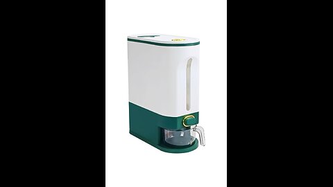 Rice Dispenser Countertop,Rice Storage with One-Touch Dispensing. Kitchen Gadget 183
