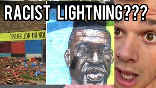 George Floyd Mural LIGHTING STRIKE || my christian reaction