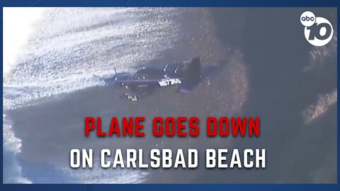 CLOSE CALL: 3 survive plane crash on Carlsbad beach