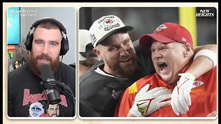 Chiefs Travis Kelce Speaks Out After Pushing Coach Reid During The Super Bowl