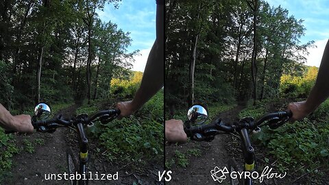 Cycling, Gyroflow Stablilization [B] Comparison