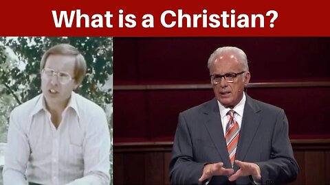 Young John MacArthur - What is a Christian? | GTY