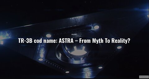 TR-3B Astra Government Secret UFO