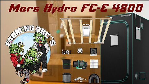 MARS HYDRO 120x120 grow box with LED lamp with own mobile app and fan set UNBOXING| FarmingBros