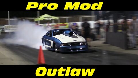 Outlaw Drag Racing Pro Mod Ford Mustang OSCA at Kil Kare