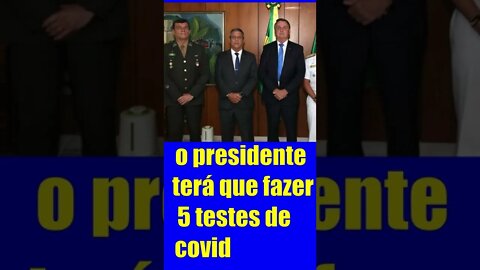 PRESIDENTE TERÁ QUE FAZER 5 TESTES DE COVID ANTES DE VIAJAR PARA A RÚSSIA.