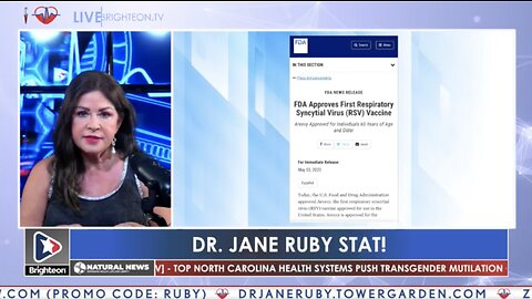 Dr. Jane Ruby - RSV Vaccine Fraud & Recalled Covid Tests