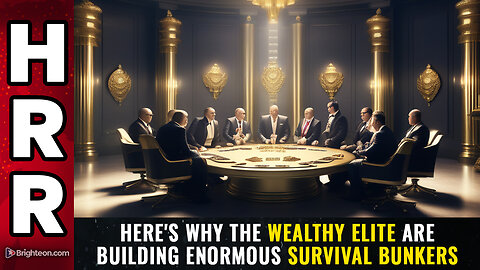Here's why the wealthy elite are building enormous SURVIVAL BUNKERS