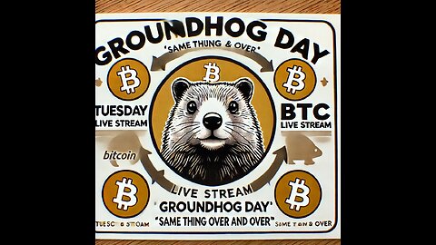 Tuesday Live Stream: BTC Groundhog Day – Same Thing Over and Over?