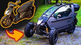 Making of futuristic Three-Wheeler Vehicle - I Modified Scooter to the three wheeled vehicle