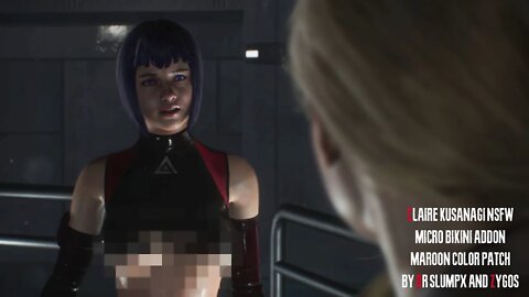 Resident Evil 2 Remake CLaire Kusanagi NSFW Micro Bikini Addon outfit