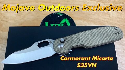 Mojave Outdoor Exclusive Kizer Cormorant micarta w/S35VN !