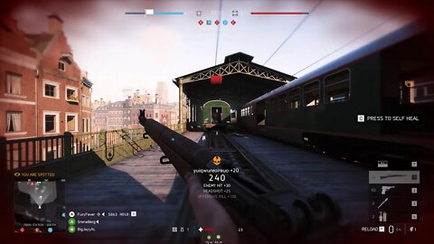Battlefield V - Double Kill on Elevated Train - 2020-03-29