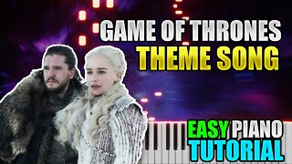 Game Of Throne - Theme | Easy Piano Lesson