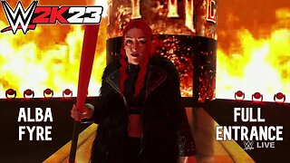 WWE 2k23 Alba Fyre Full Entrance